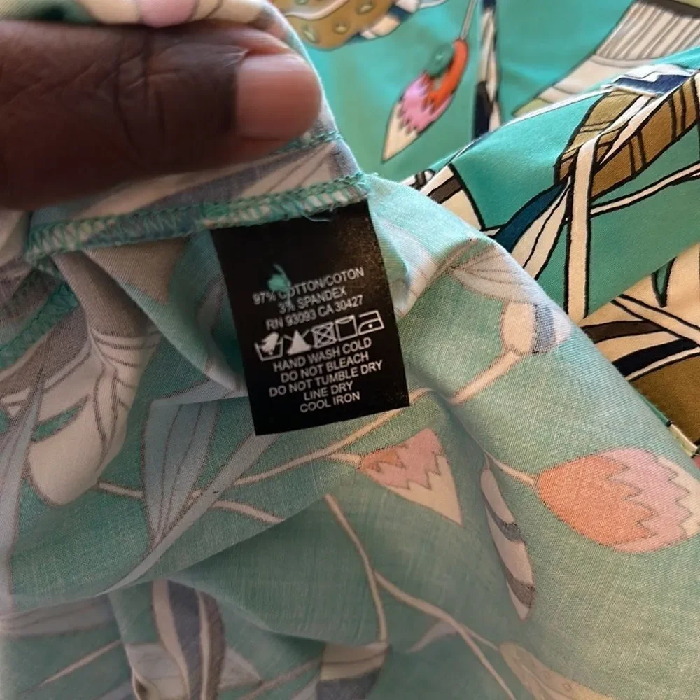 Nic +Zoe Tropical Novelty Blouse XL